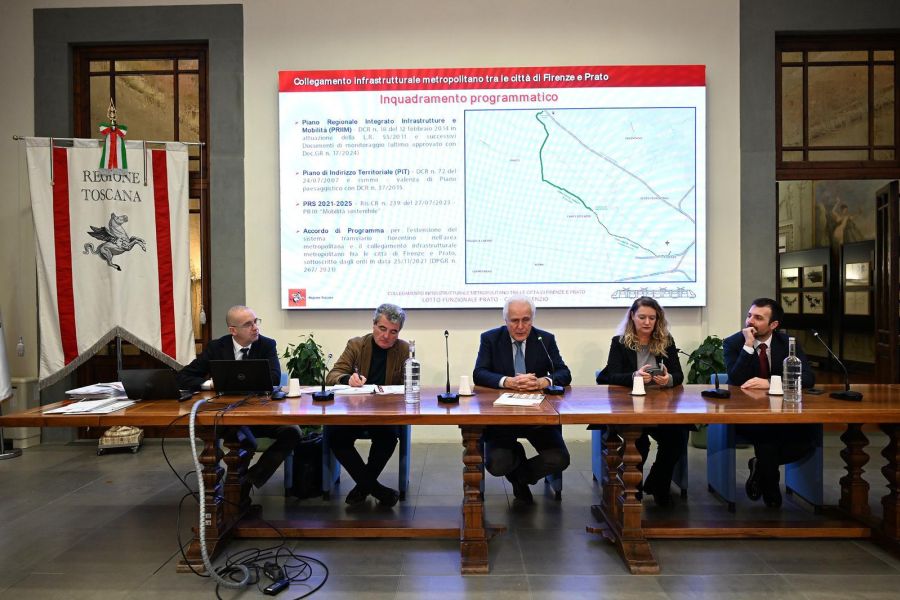 La Regione Toscana presenta il tram veloce tra Prato e Campi Bisenzio, da 489 mln di euro