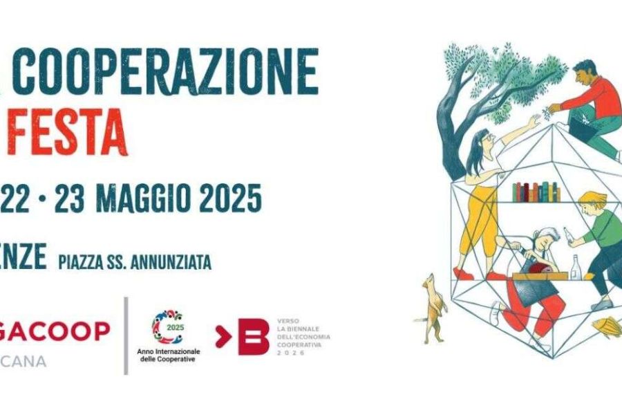 Firenze ospita “La cooperazione in Festa”: tre giorni di lavoro, cultura e sostenibilità